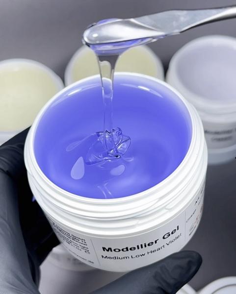 Modellier Medium Low Heart Violet Clear Gel Karl Diamant 100 ml